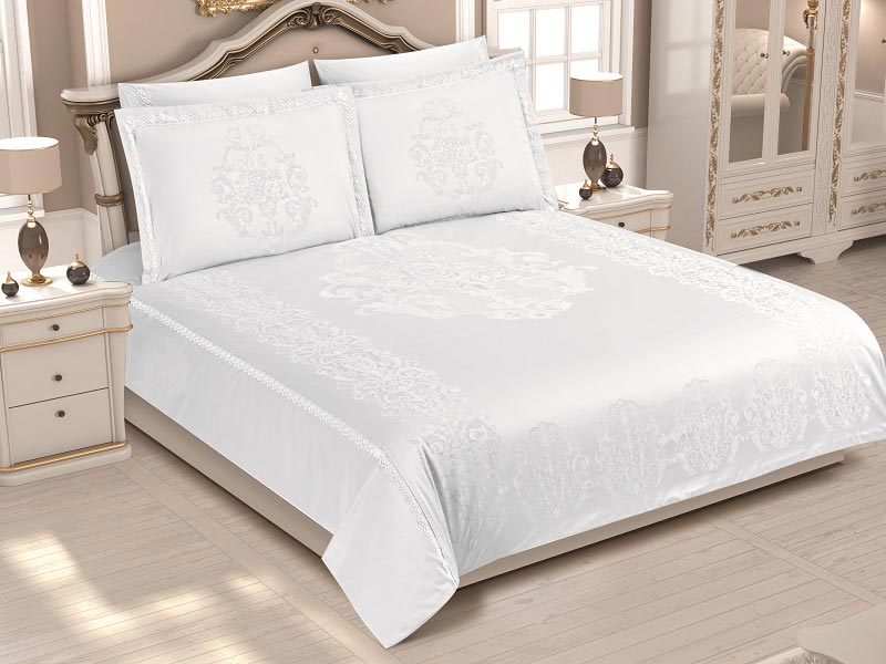Lenjerie-Pat-2-Persoane-Pano-White Lenjerie Pat 2 Persoane JADO Pano-White - imagine 1