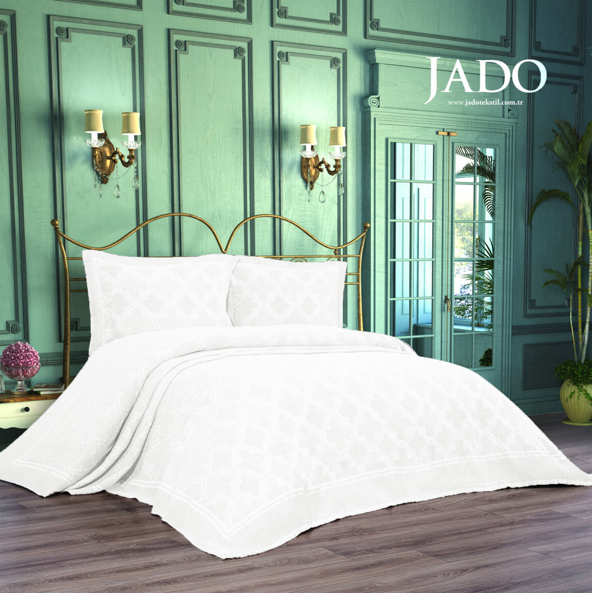Cuvertura Pat Jado Pano Pike - Arma - Alb - imagine 1