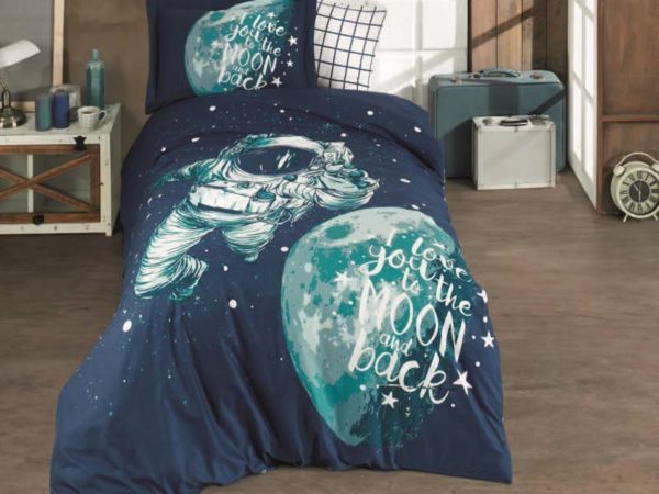 Lenjerie Pat 1 Persoana Hobby Galaxy - Royal