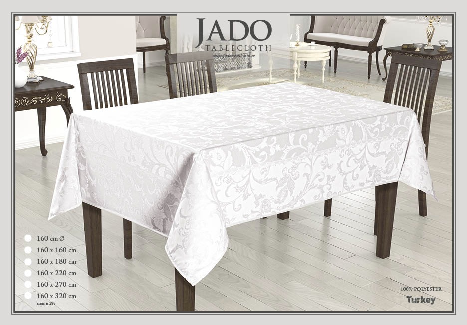 Fata de masa 100% POLYESTER-ALB Fata de masa 100% POLYESTER-Alb 160x160 - imagine 1
