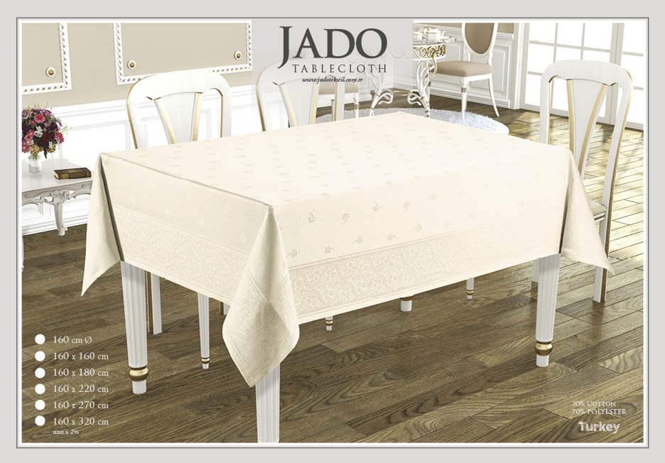 Fata de masa 30% BBC+70% POLICOTON CREM Fata de masa POLICOTON -Crem 160x320 - imagine 1