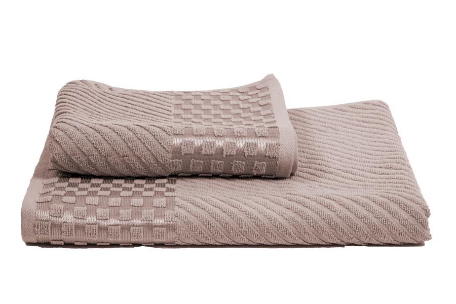 Prosop-2-brown Set de 2 prosoape din bumbac 100% cu putere mare de absortie - Brown - imagine 1