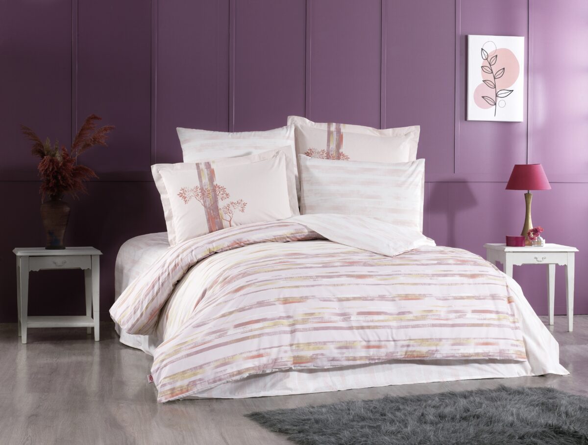 Lenjerie Pat 2 Persoane Hobby BLOSSOM - KAHVE - imagine 1
