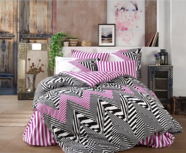 Lenjerie Pat 2 persoane Hobby Daniela - Black
