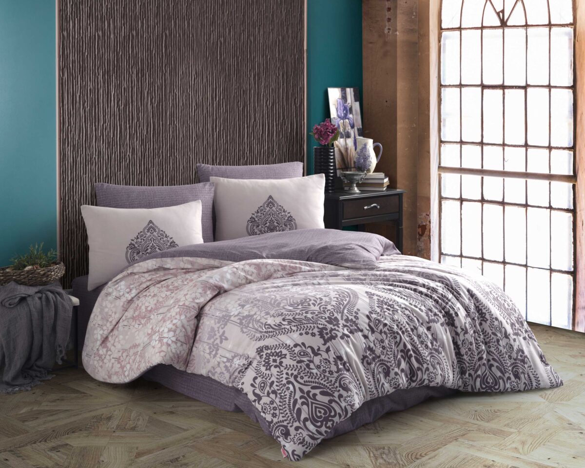 Lenjerie Pat 2 Persoane Hobby Desire - Rose - imagine 1