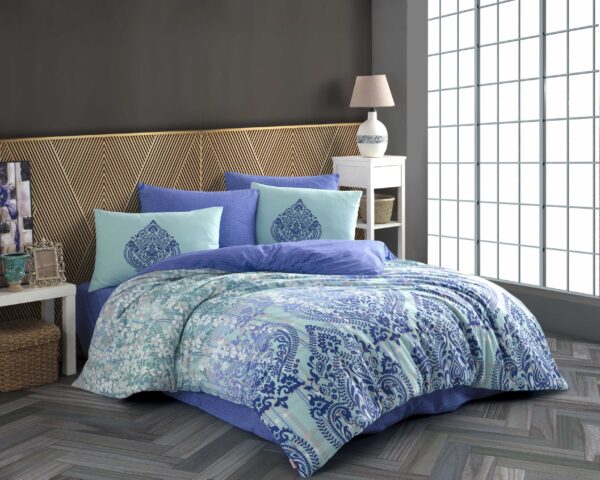 Lenjerie Pat 2 Persoane Hobby Desire - Turquoise