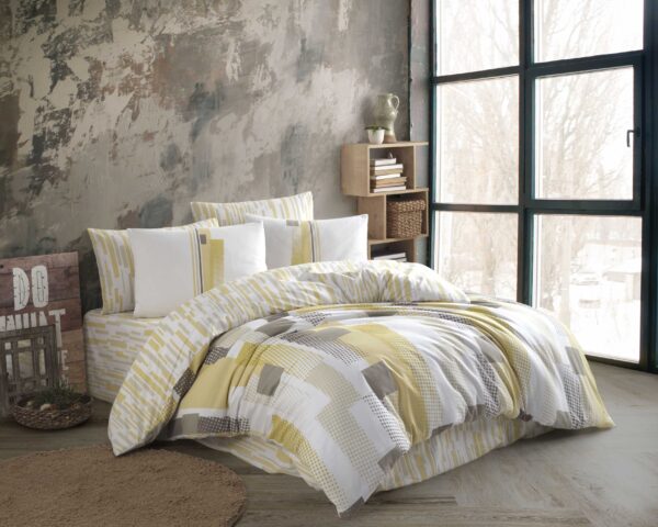 Lenjerie Pat 2 Persoane Hobby Denisa - Retro - Hardal