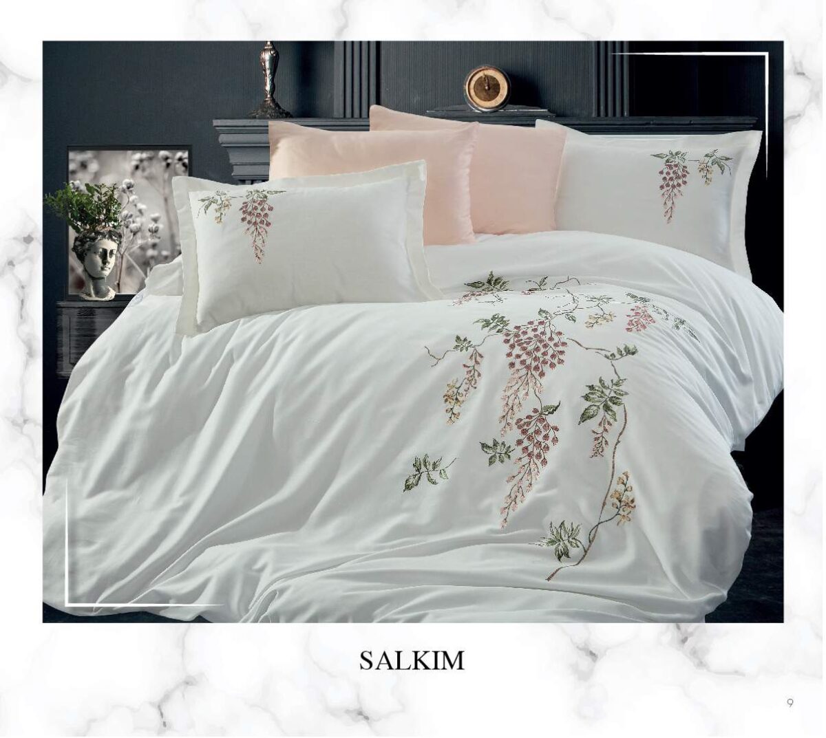 sentez-Salkim Lenjerie pat 2 persoane DANTELA Salkim - imagine 1