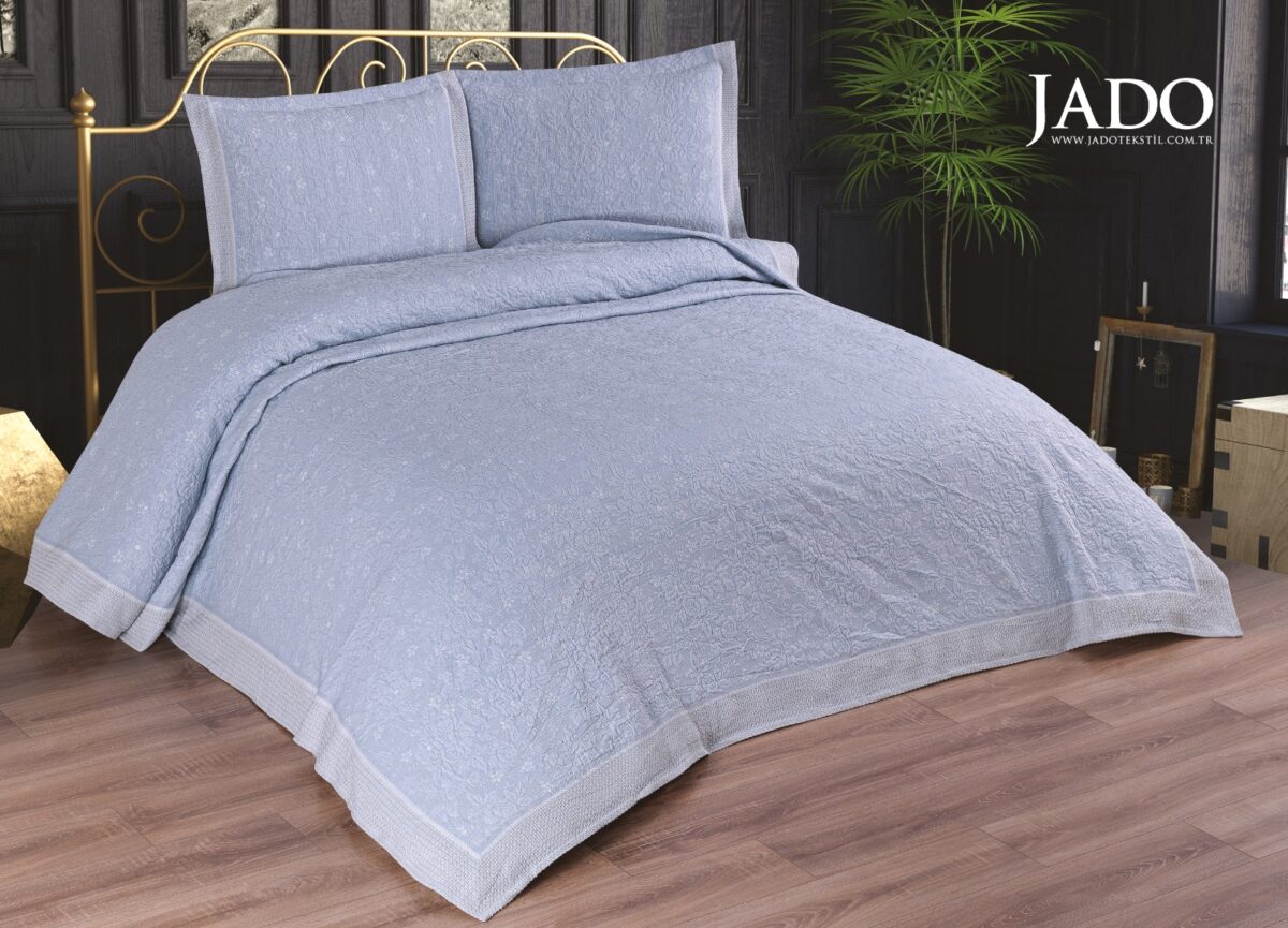sentez-florent-bleu Cuvertura Pat Policoton Florent - Bleu - imagine 1