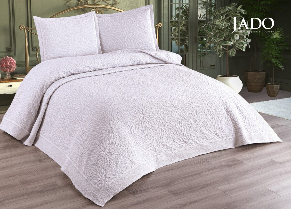 Cuvertura Pat Policoton Jacinthe - Krem - imagine 1