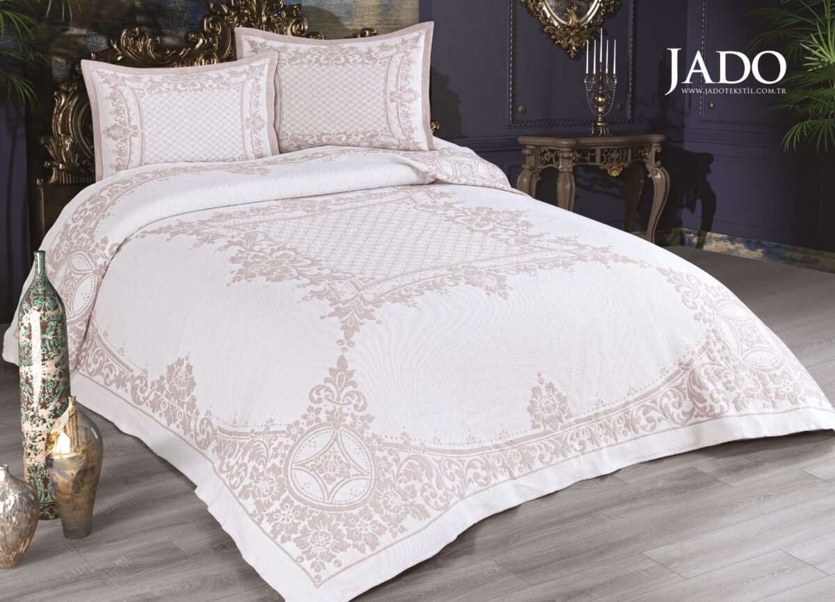 sentez-rose-beige Cuvertura Pat Polycoton ROSE - Beige - imagine 1