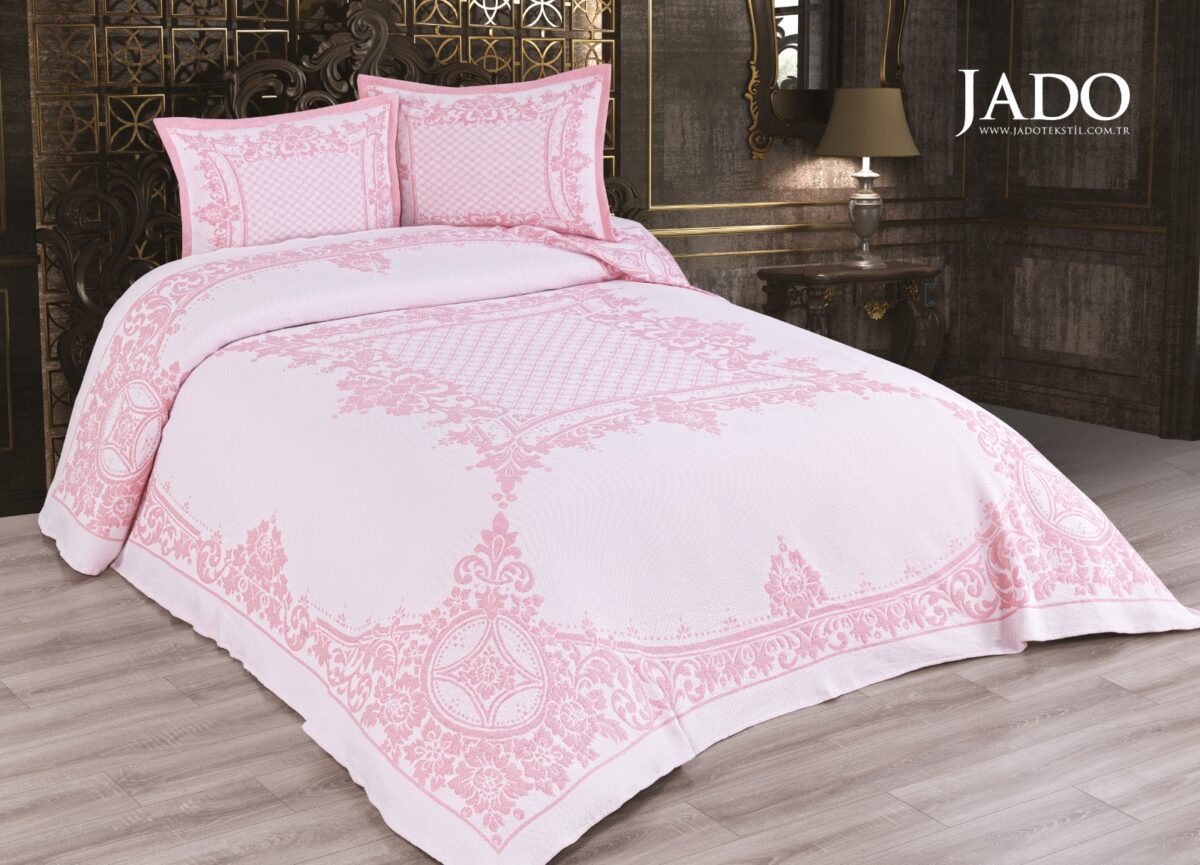 sentez-rose-pudra Cuvertura Pat Polycoton ROSE - Pudra - imagine 1