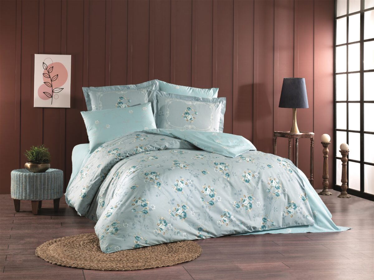 Lenjerie Pat 2 Persoane Hobby MARTHA - MINT - imagine 1