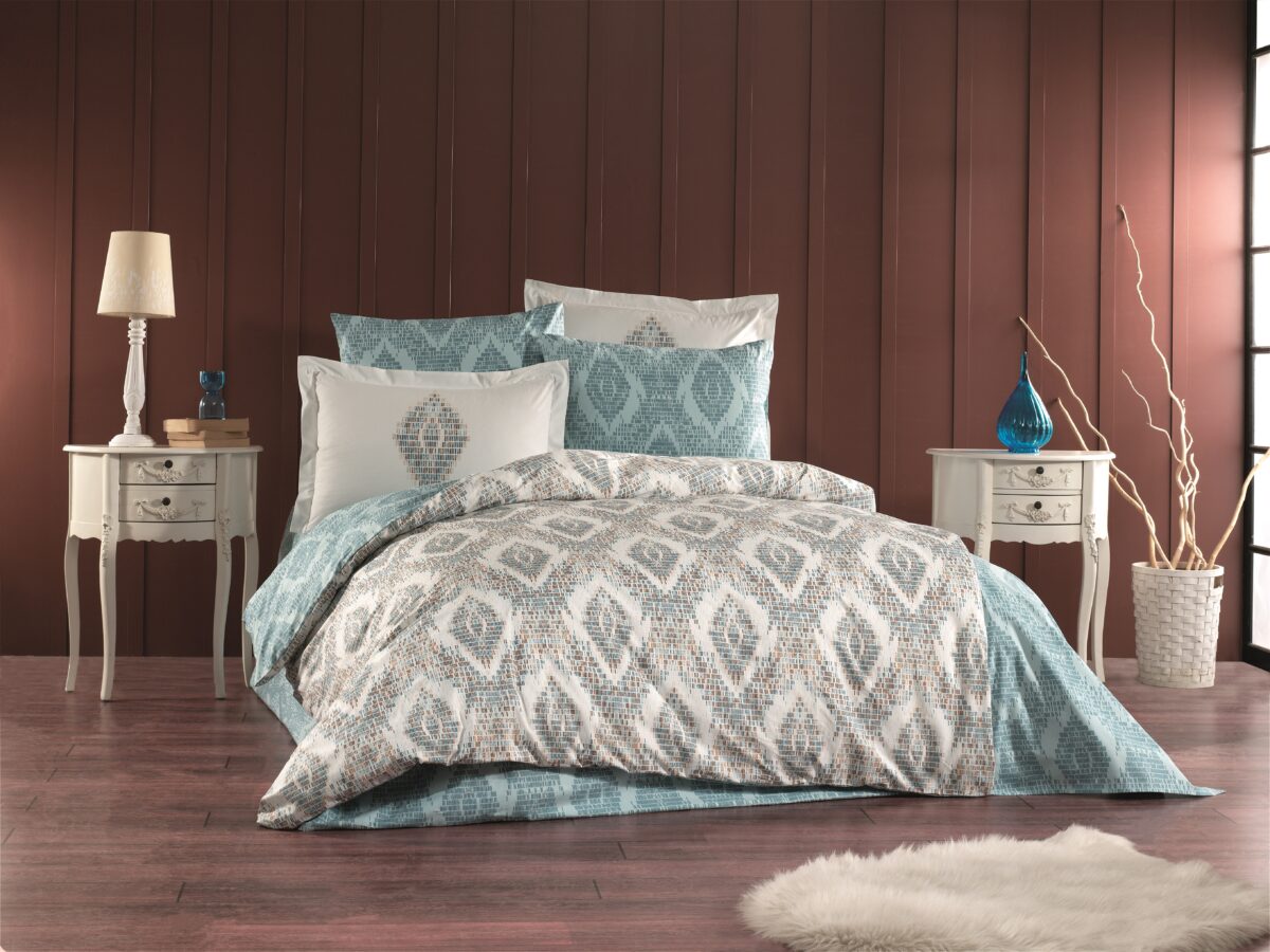 Lenjerie Pat 2 Persoane Hobby RETRO - MINT - imagine 1