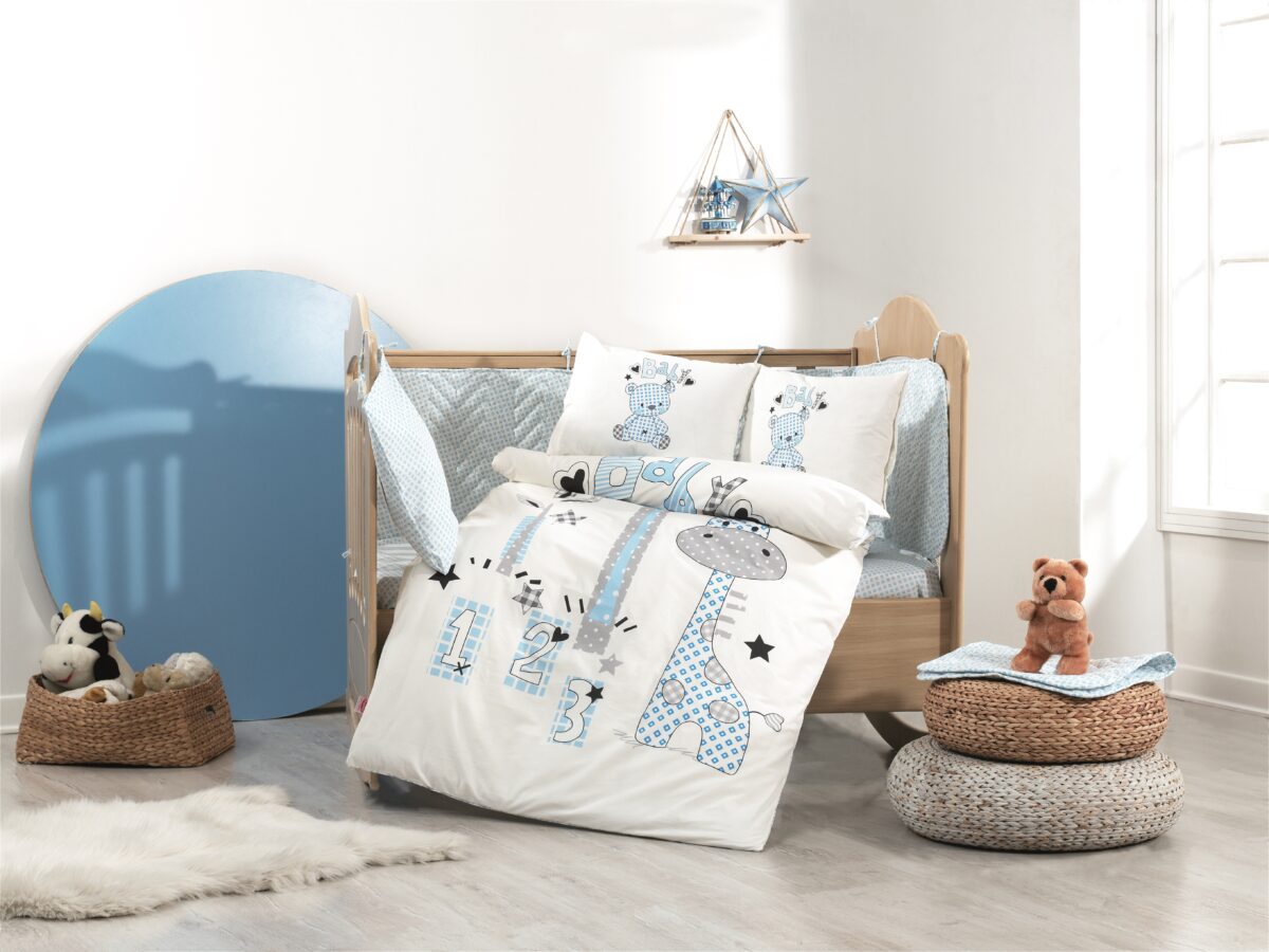 Lenjerie Pat - Baby - Hobby Buddy - Mavi - imagine 1