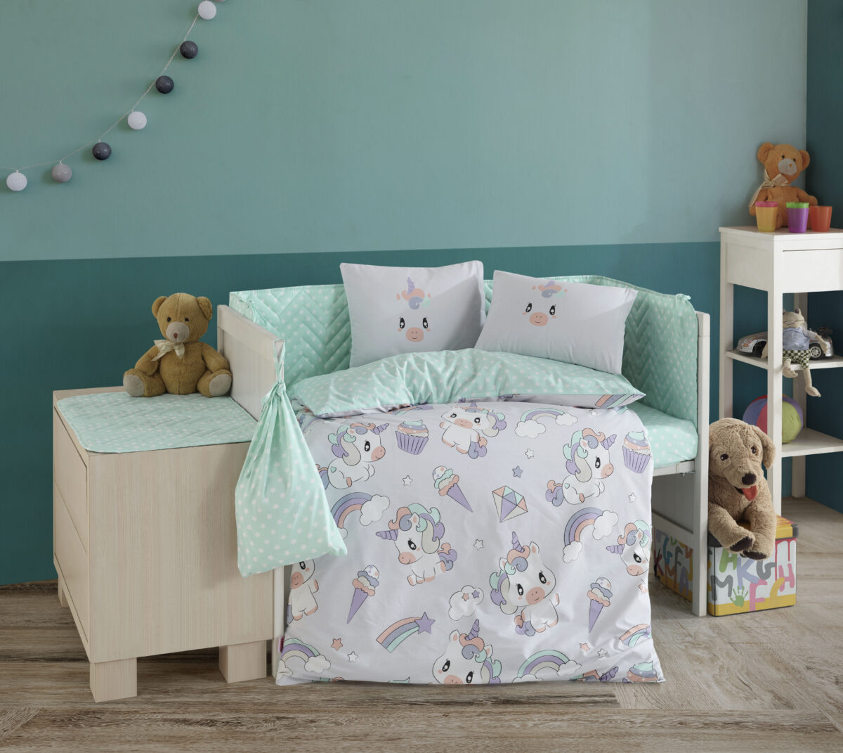 Lenjerie Pat - Baby - Hobby -Mila - Gri - imagine 1