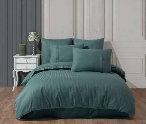 Lenjerie Pat 2 Persoane Hobby Strippe - Yesil
