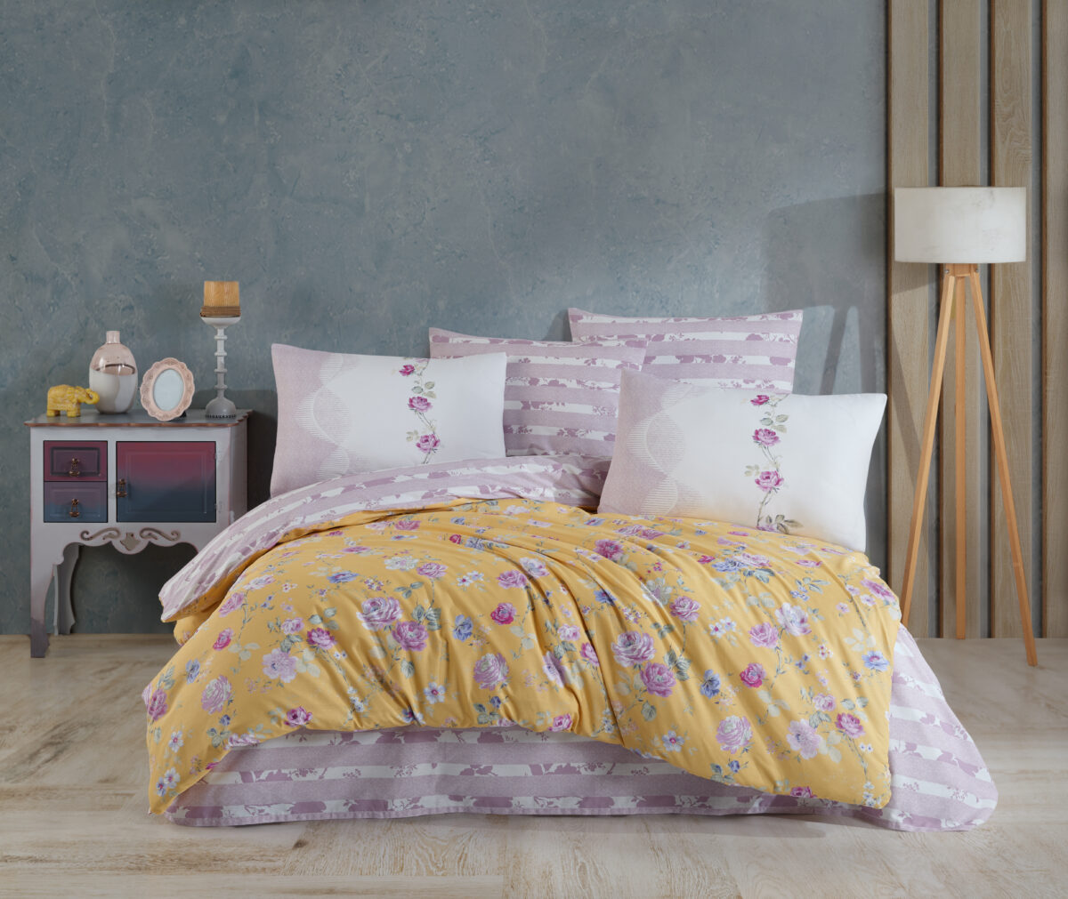 Lenjerie Pat 2 Persoane Hobby Carmela - Sari - imagine 1