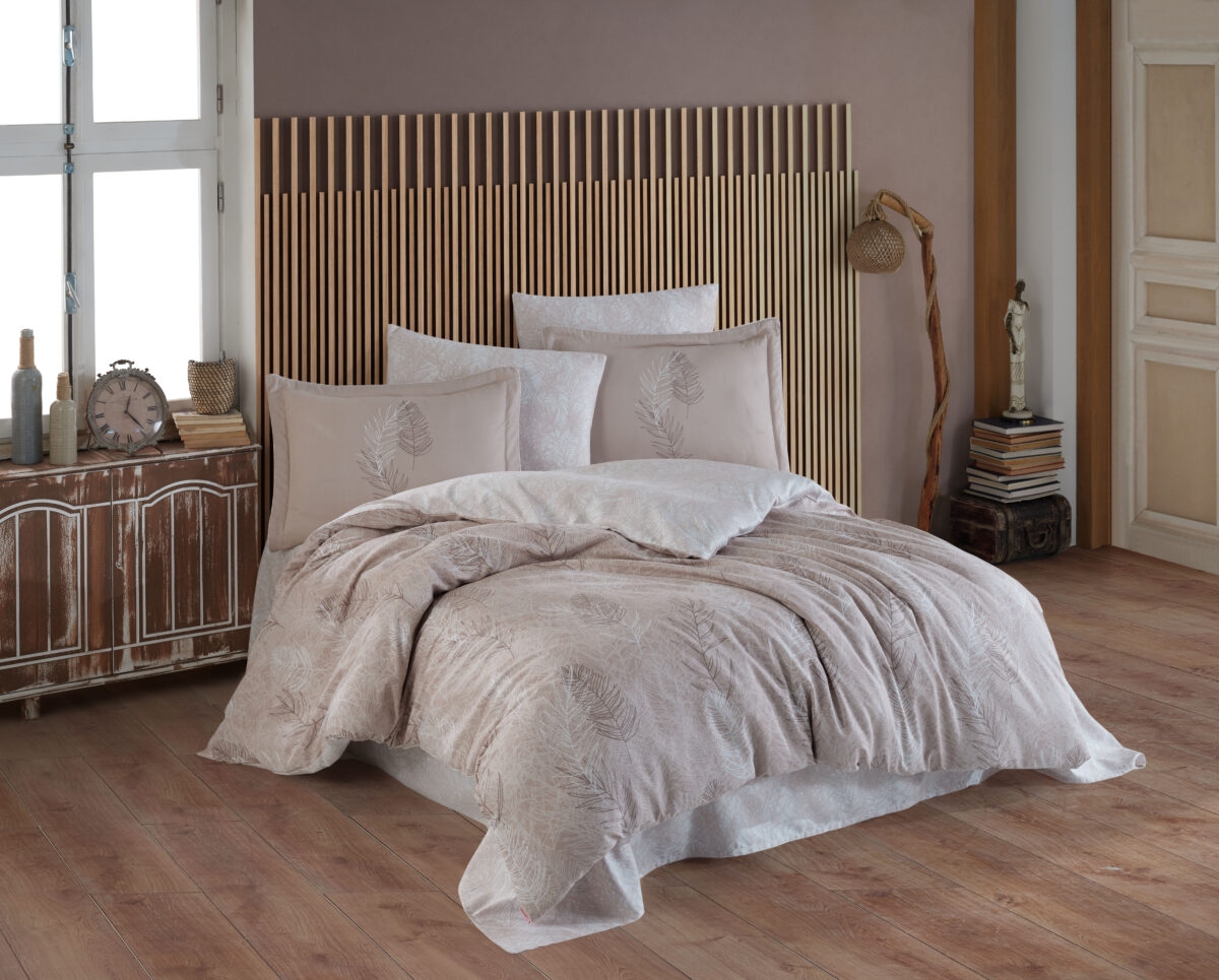Lenjerie Pat 2 Persoane Hobby Fiona - Crem - imagine 1