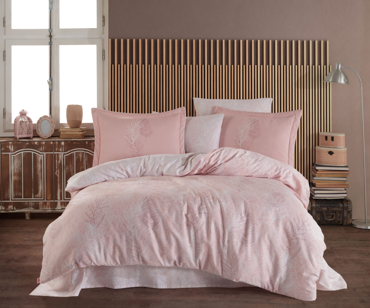 Lenjerie Pat 2 Persoane Hobby Fiona - Pudra - imagine 1