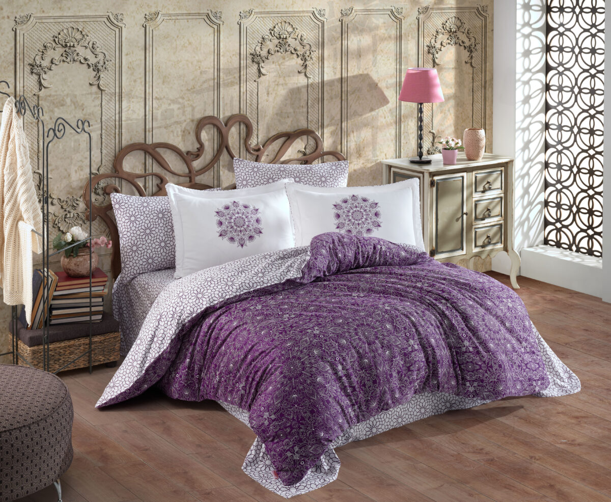 Lenjerie Pat 2 Persoane Hobby Marcella - Lal - imagine 1