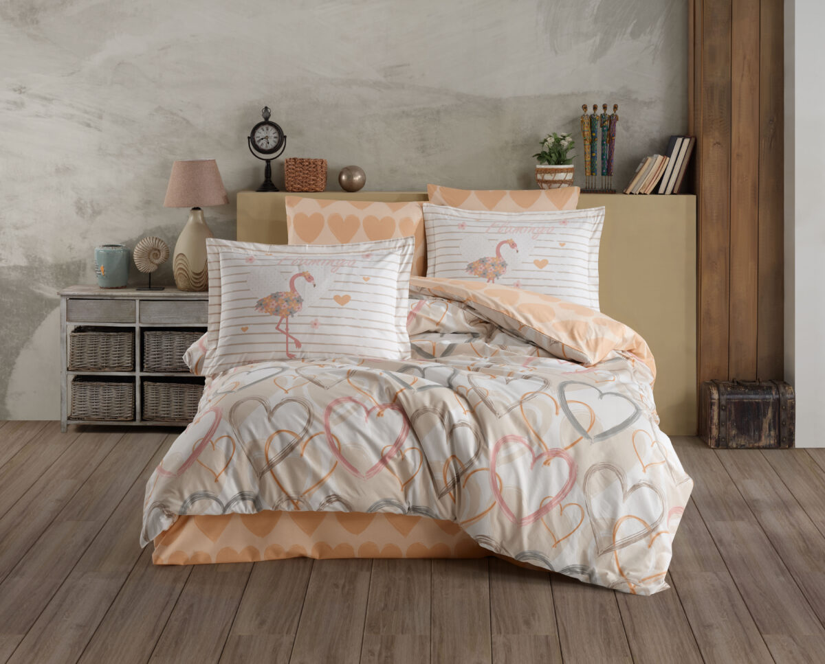 Lenjerie Pat 2 persoane Hobby Diana - Kahve - imagine 1