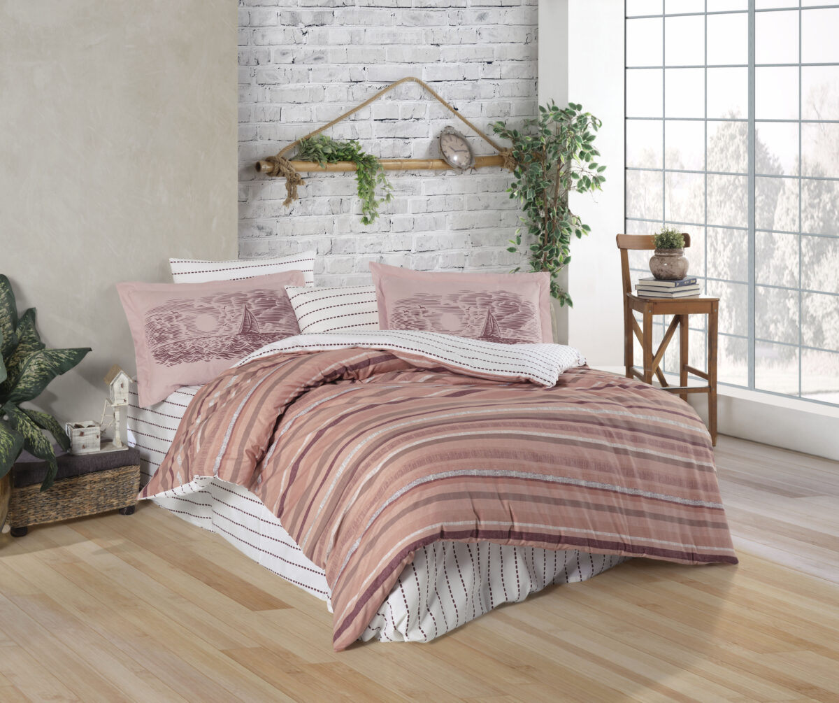 Lenjerie Pat 2 persoane Hobby Talisa - Bronz - imagine 1
