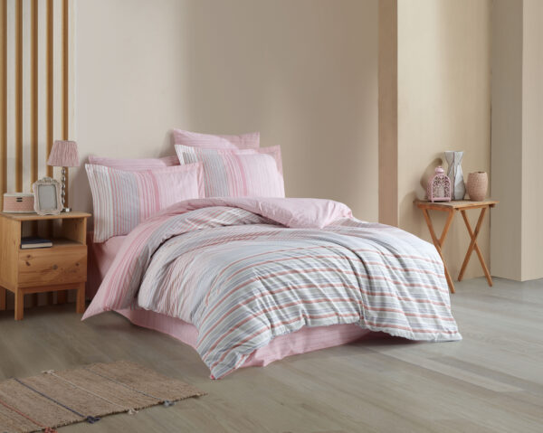 Lenjerie Pat 2 persoane Hobby Trella - Pembe