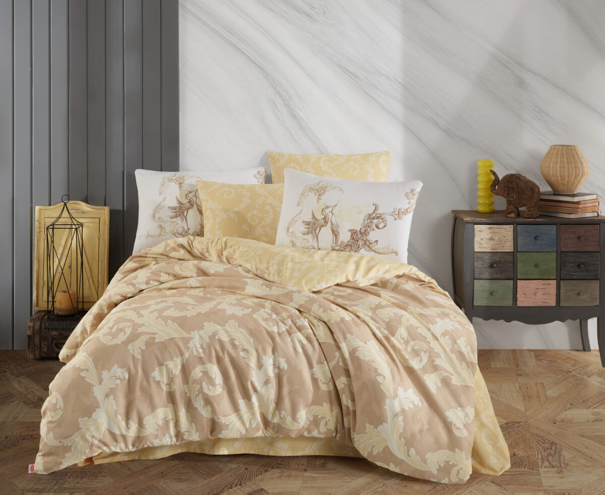 Lenjerie Pat 2 Persoane Hobby Avangarde - Crem - imagine 1
