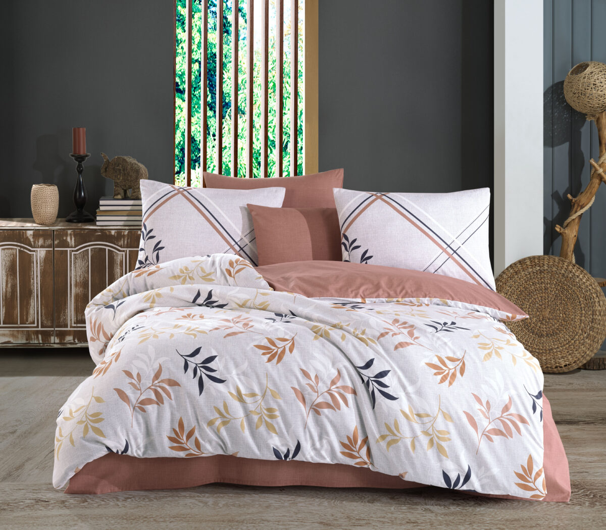 Lenjerie Pat 2 Persoane Hobby Belen - Kahve - imagine 1