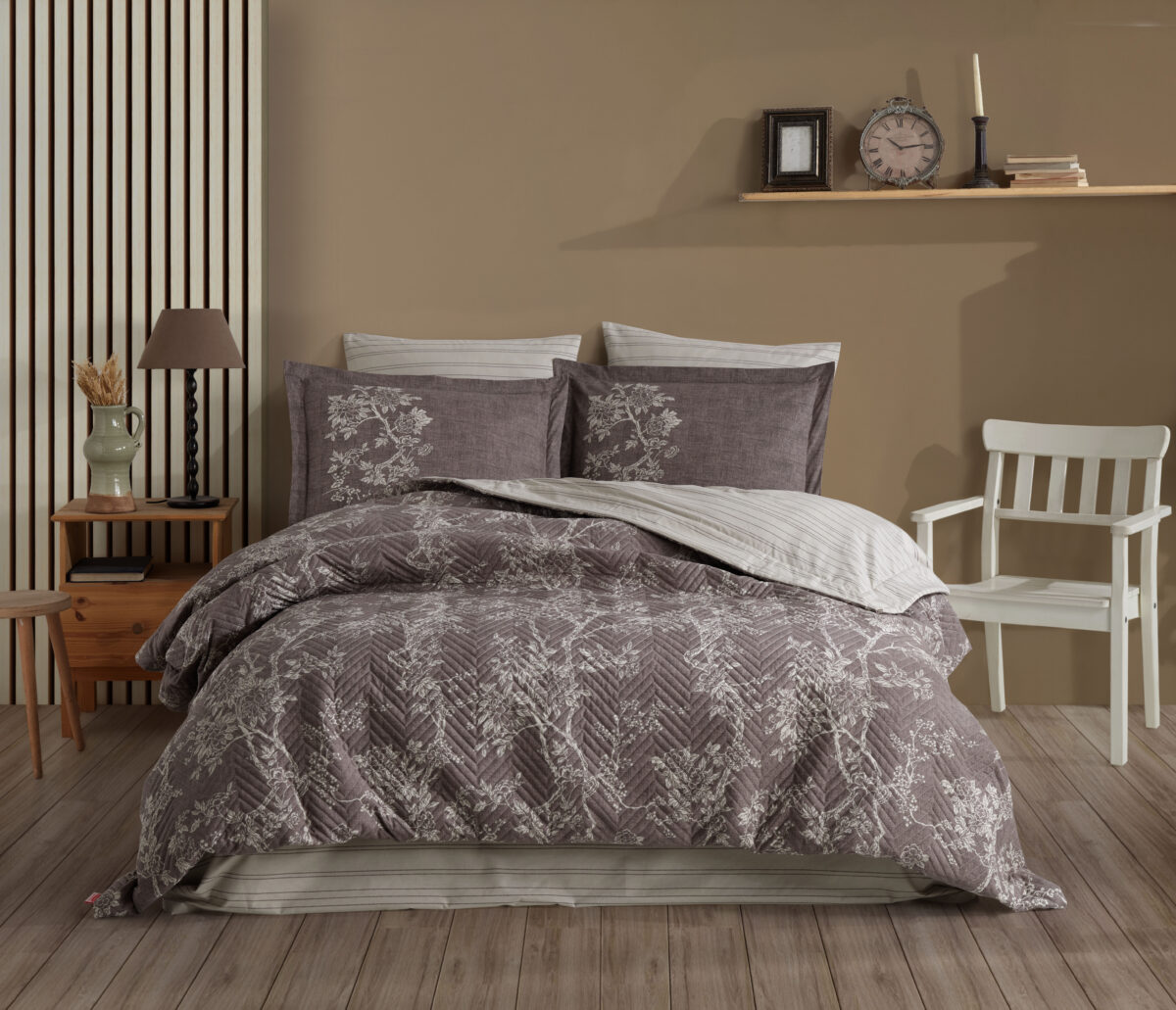 Dream - Kahve Handdy Pike + Lenjerie Poplin Dream - Kahve - imagine 1