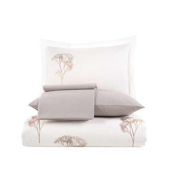 Lenjerie pat 2 persoane DANTELA - Jovia - Crem - imagine 3