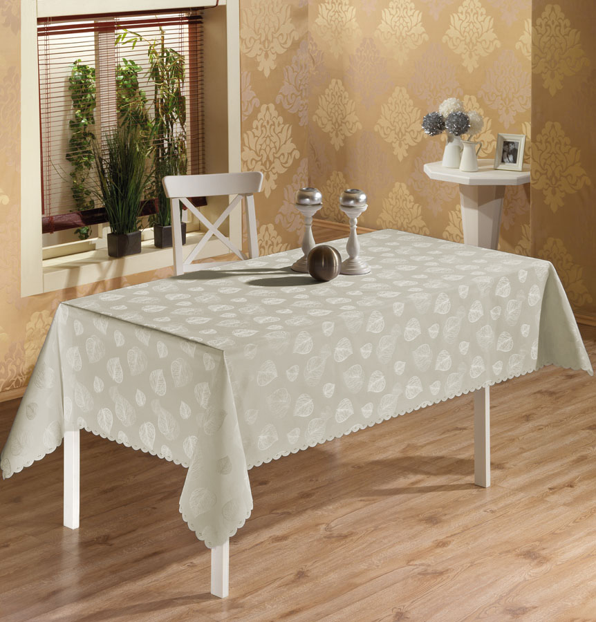 lux 203 cream Fata de masa Jackline - Crem - 140x180 cm - imagine 1